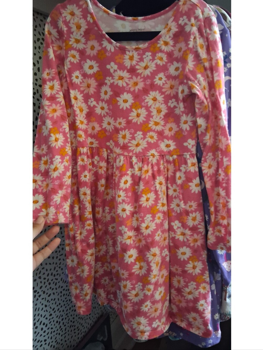 Pink Dress With White Floral